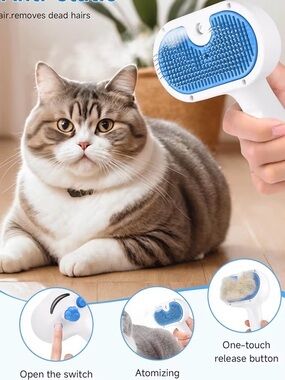 White Steam Brush Cat Dog